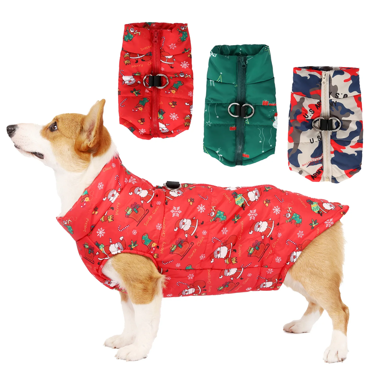 Костюм для собаки зимнее пальто водонепроницаемое и ветрозащитное лыжный костюм