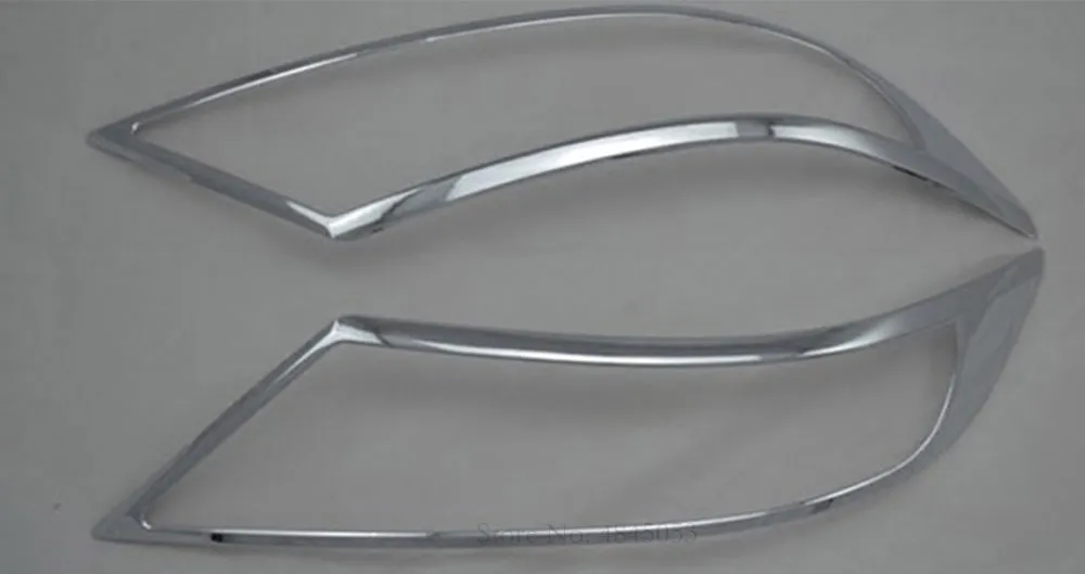 headlight cover Для Kia Sorento 2009-2012 внешняя ABS Хромированная задняя крышка планки фары крышка лампа для фары заднего света рамки протектор автомобиля Стайлинг - Цвет: headlight cover