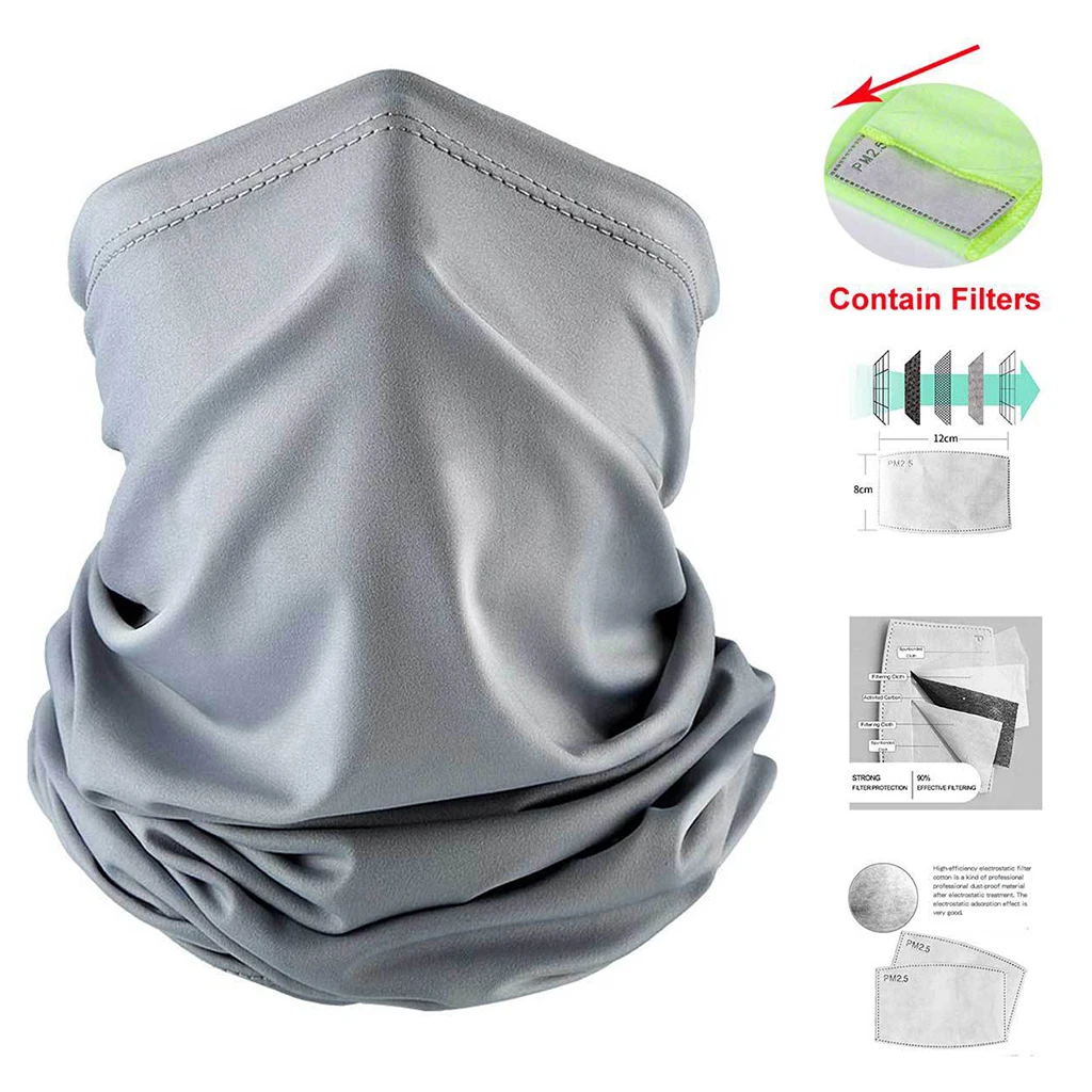 

2 Pcs Seamless Cycling Face Cover Sport Scarf Headscarf Headwear Balaclava