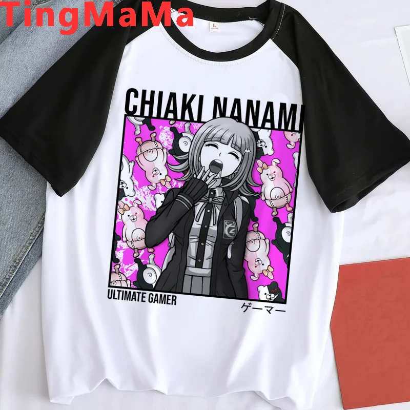 

Винтажная летняя футболка с принтом кокичи и надписью «Danganronpa Nagito Komaeda», 2021