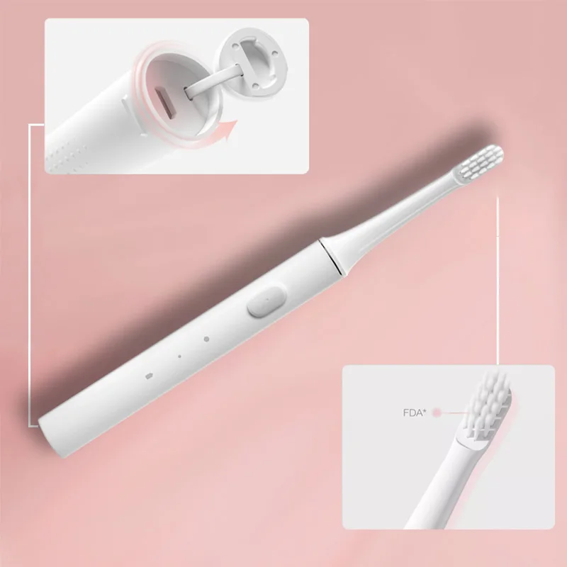 Xiaomi электрическая ультразвуковая зубная щетка перезаряжаемая Водонепроницаемая ультра звуковая Водонепроницаемая зубная щетка для взрослых автоматическая Чистка 5