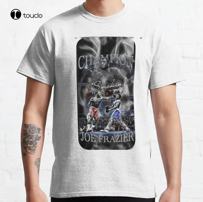 

New Joe Frazier "Championship" Phone Case Classic T-Shirt Cotton Tee Shirt S-5XL Unisex