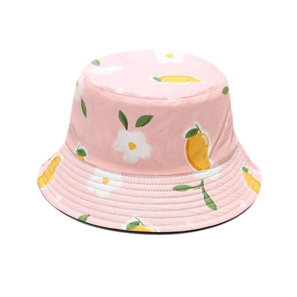 

New Printed Fruit Pattern Fisherman Hat Women Men Summer Outdoor Sports Sun Protection Cap Wide Brim Casual Bucket Hats