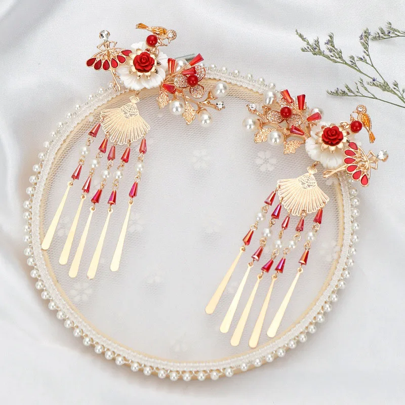 Заколки для волос с искусственным жемчугом и кристаллами|Украшения волос| |