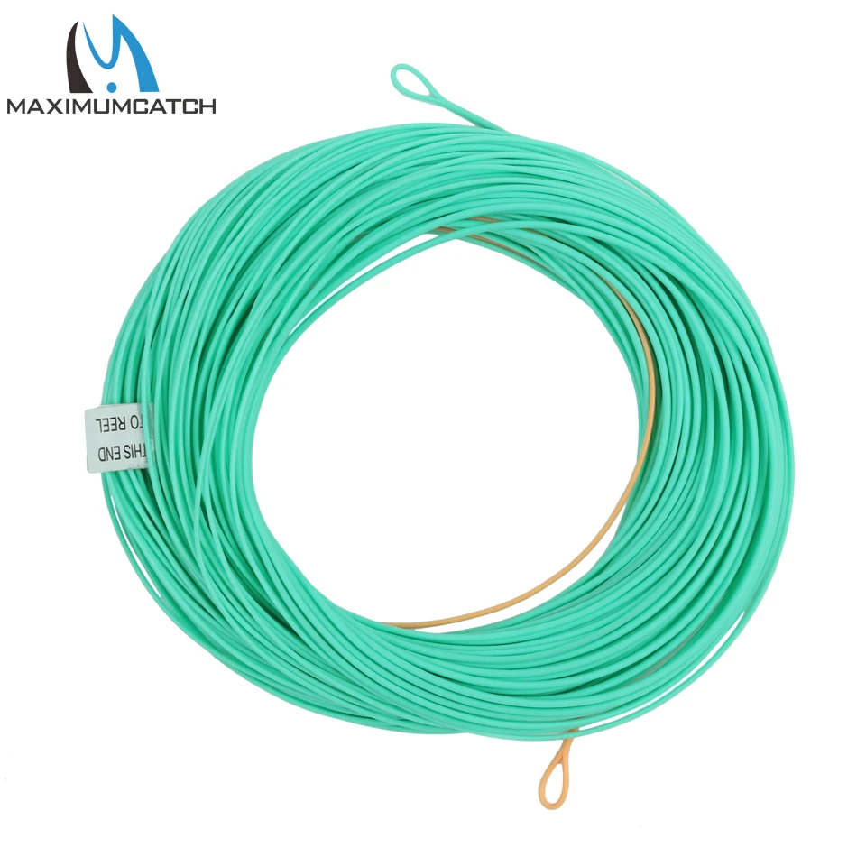Maximumcatch 90FT 2/3/4/5/6/7 WT Нимфа Fly леска с плавающей Fly Line с двумя сварных петли