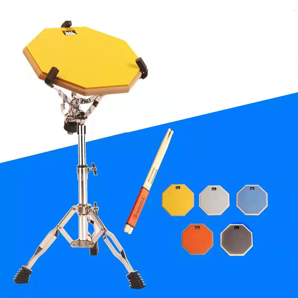 Surface  High-quality Full Metal Adjustment Foldable Floor Drum Stand Holder for 12 Inch Jazz Snare Dumb Drum 12 Inch Dumb Drum enlarge