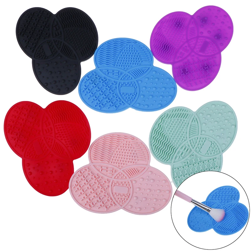 Силиконовая щетка для макияжа коврик чистки матовая кисть инструменты мытья