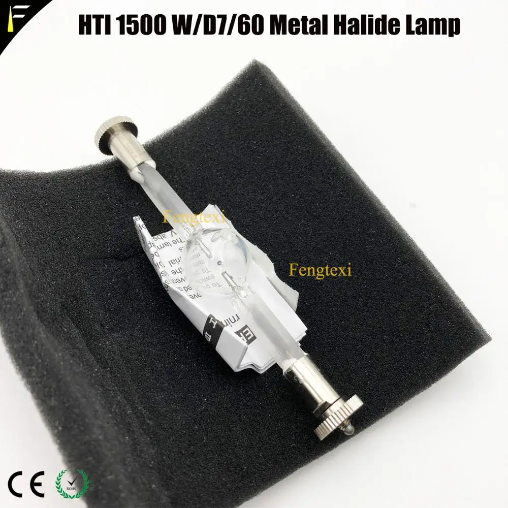Высокое качество HTI 1500 W/D7/60 1500 w/s сценическая галогенная Металлогалогенная галогенная лампа 1500 короткая HTI1500 Замена 500hrs