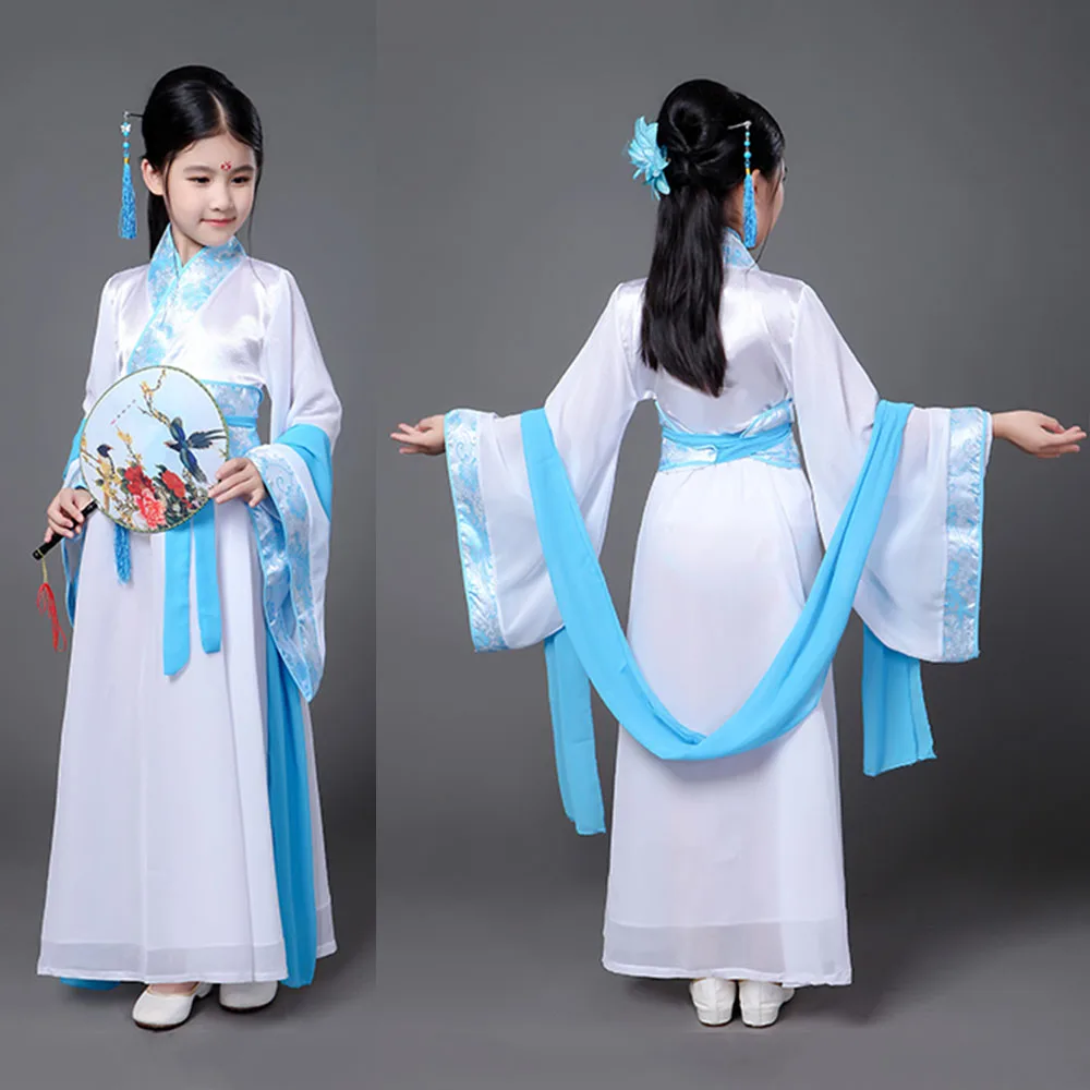 5pcs New Design Chinese Traditional Outfit Children's Dresses Festive Gowns for Children Girls Frocks Dress Up Costume Kids | Детская