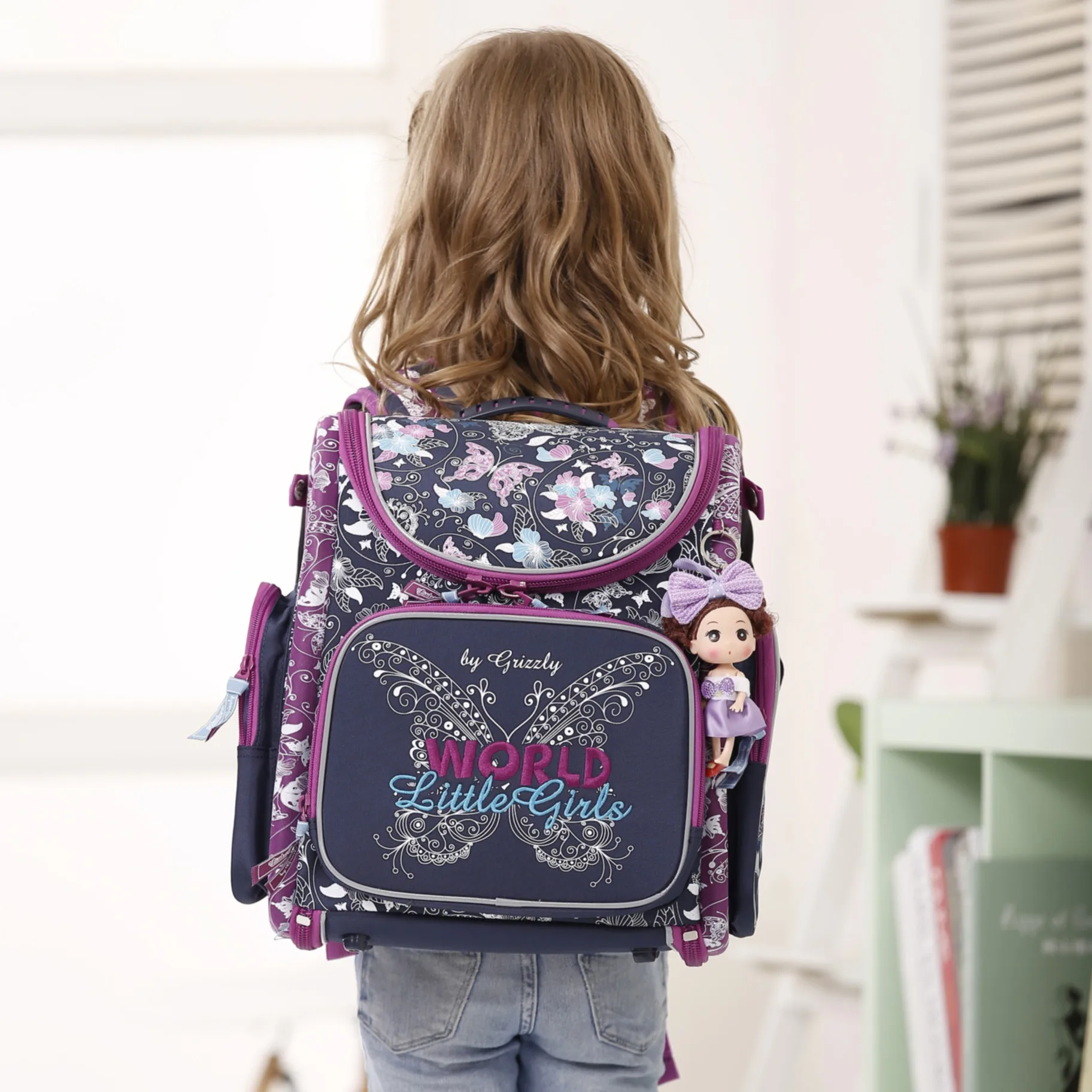 Russia Style Girls School Bags Children Backpacks Boys Primary School Bookbag Kids Satchel Fold Orthopedic Backpack Mochila