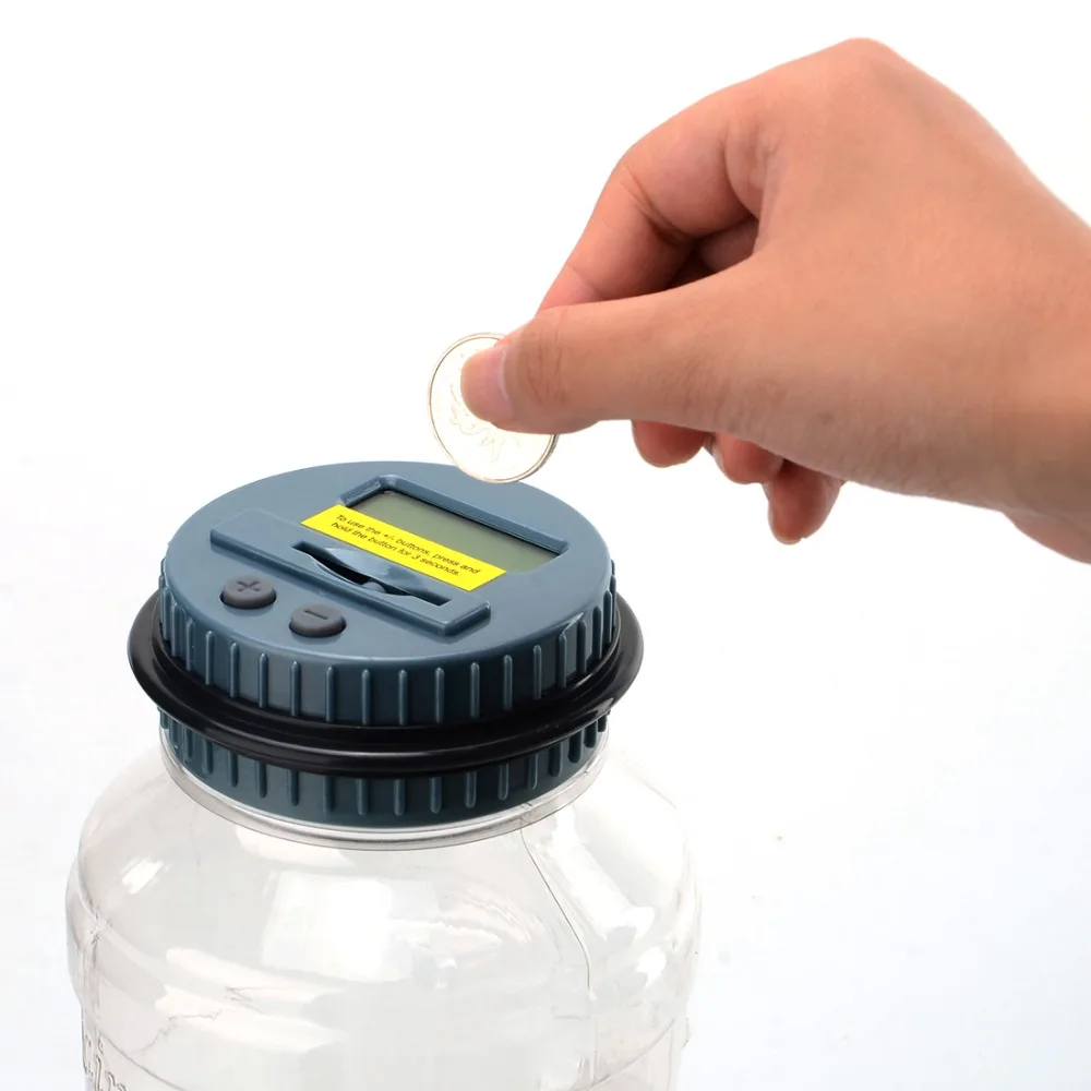 Электронная умная Копилка ведро с подсчетом новинка в форме ведра обучающее