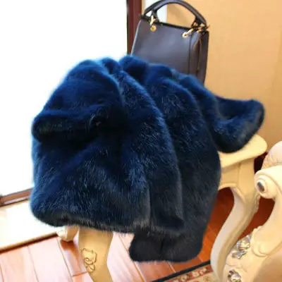 MESHARE New Style High-end Fashion Women Faux Fur Coat S104