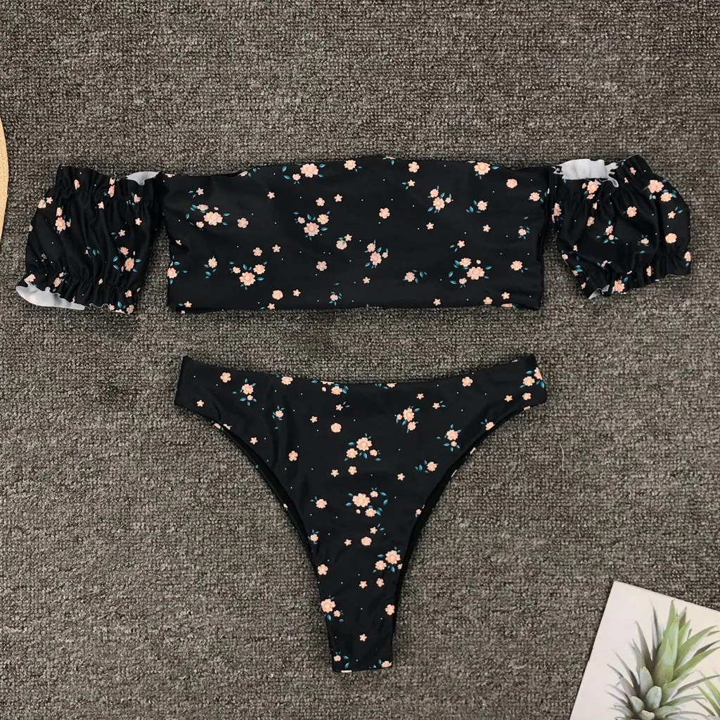 Супер Продажа Бикини 2020 с открытыми плечами бикини пуш-ап коврик маленький