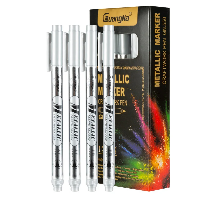 Маркер для граффити пластиковая металлическая Золотая Серебряная белая доска