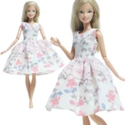 1 шт. милое женское повседневное мини-платье, белая юбка без рукавов с цветочным рисунком, Одежда для куклы Барби, аксессуары для кукольного домика, игрушка