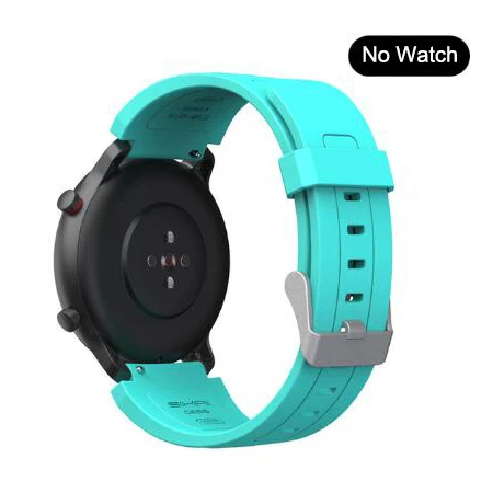 Mint green Для amazfit gtr 47 мм ремешок 22 мм 20 мм спортивный силиконовый ремешок для часов Huami amazfit gts/для amazfit gtr 42 мм умные аксессуары - Цвет: Mint green