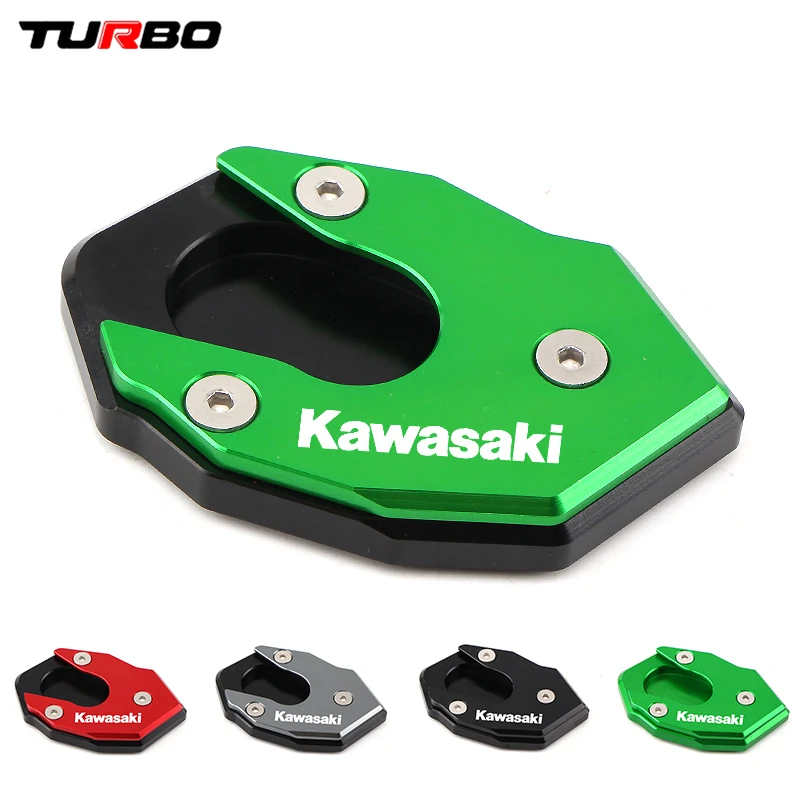 

For KAWASAKI ZX6R ZX10R Z1000/SX ER6N ER6F NINJA650 Versys 1000 Motorcycle CNC Kickstand Foot Side Stand Extension Plate Enlarge