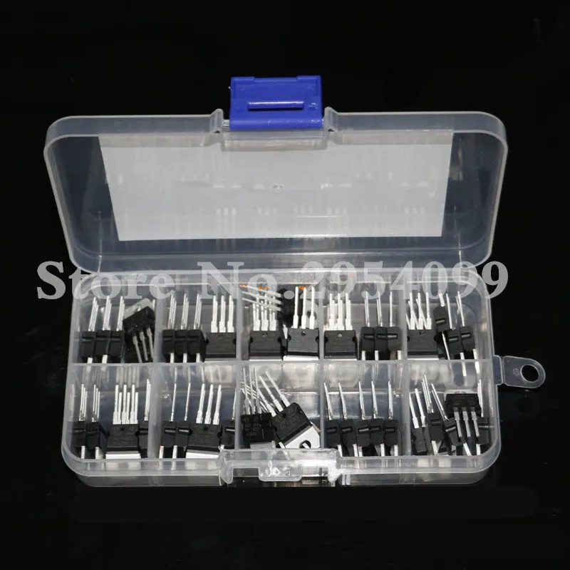 Клеммная коробка LM317T L7805 L7806 L7808 L7809 L7810 L7812 L7815 L7818 L7824 в ассортименте 10 значений * 5
