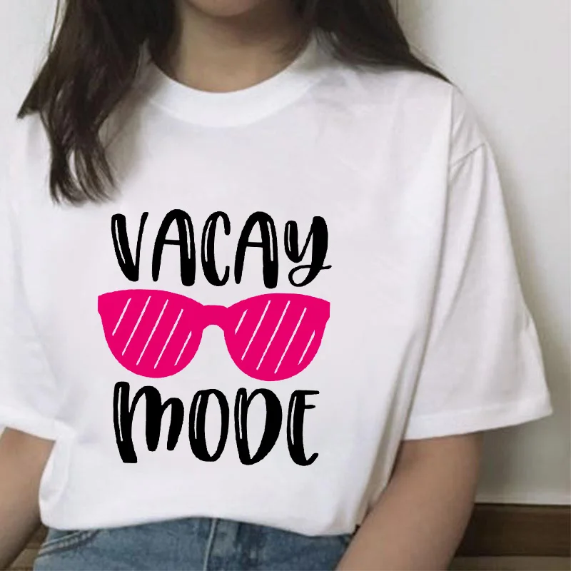 

Summer Women T Shirt Casual Tops Tee White Short Sleeve T Shirt Woman Beauty of Bouquet Printed Harajuku Lady T-shirt Clothing