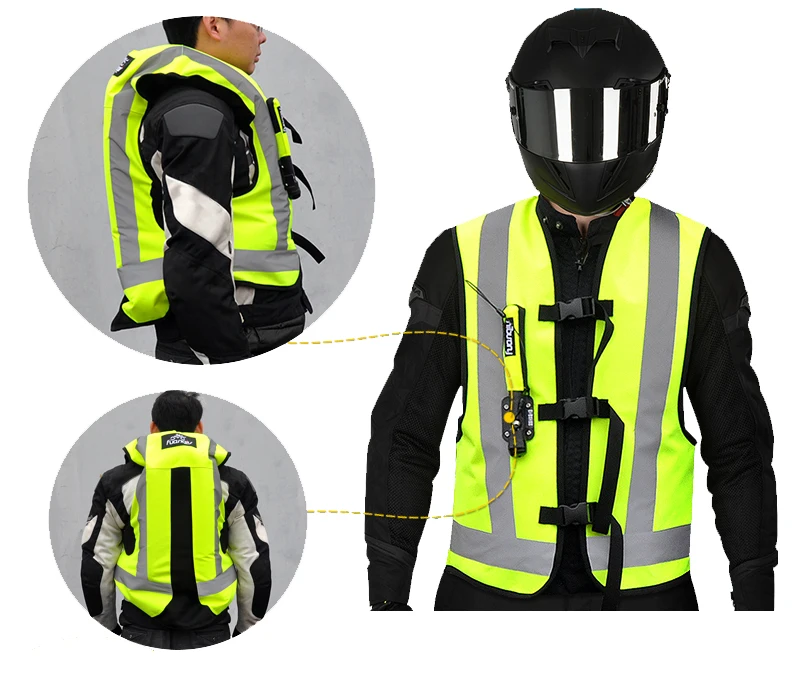 

Защитная подушка безопасности для мотокросса, мотоциклетный жилет, светоотражающая подушка безопасности для езды на мотоцикле, гоночная п...