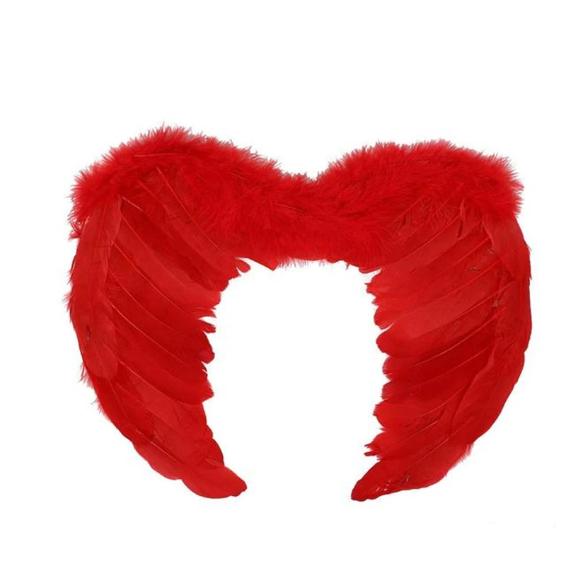 

Feather Fairy Angel Wings Hen Night Fancy Dress Adult Costume Halloween Party Props Event Supplies 4 Colors Fashion Dressing Up