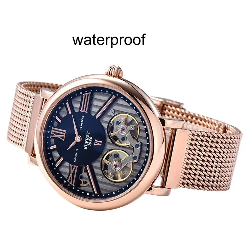 Automatic Wristwatch Women Brand Designer Men Mechanical Watch With Stainless Case Leather Refined Steel Band