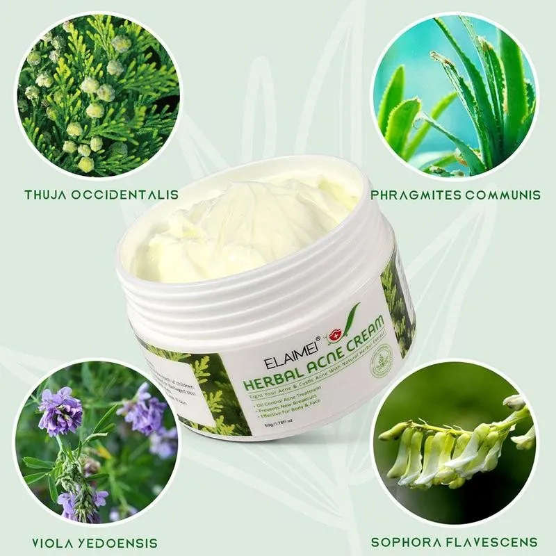 

Herbal Acne Cream Anti Pimple Spot Acne Scars Blackhead Removal Cream Acne Blackhead Treatment Whitening Hydrating Face Care