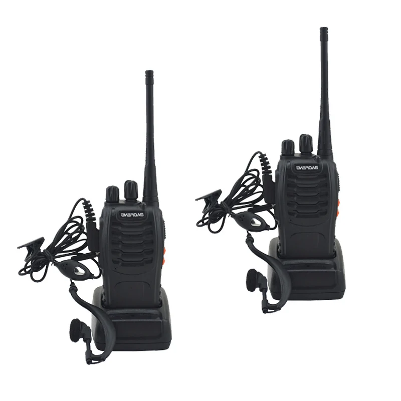

Portable communication radio baofeng, walkie talkie 2 seconds 888s uhf 400-470mhz 16 channels with headset bf888s, transceiver