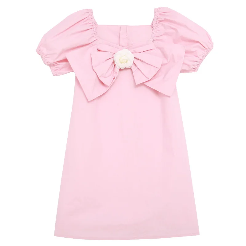 

Family Matching Outfits Mom and Daughter clothes sets Dress for girls pink hubble-bubble sleeve long dress family look