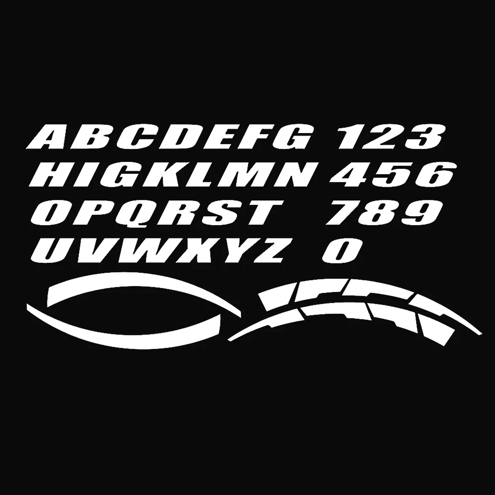 

2.7cm Height Wheel Stickers Car Tuning Universal 3D Permanent PVC Lettering Sticker Personalized Automotive Tire Decor Stickers