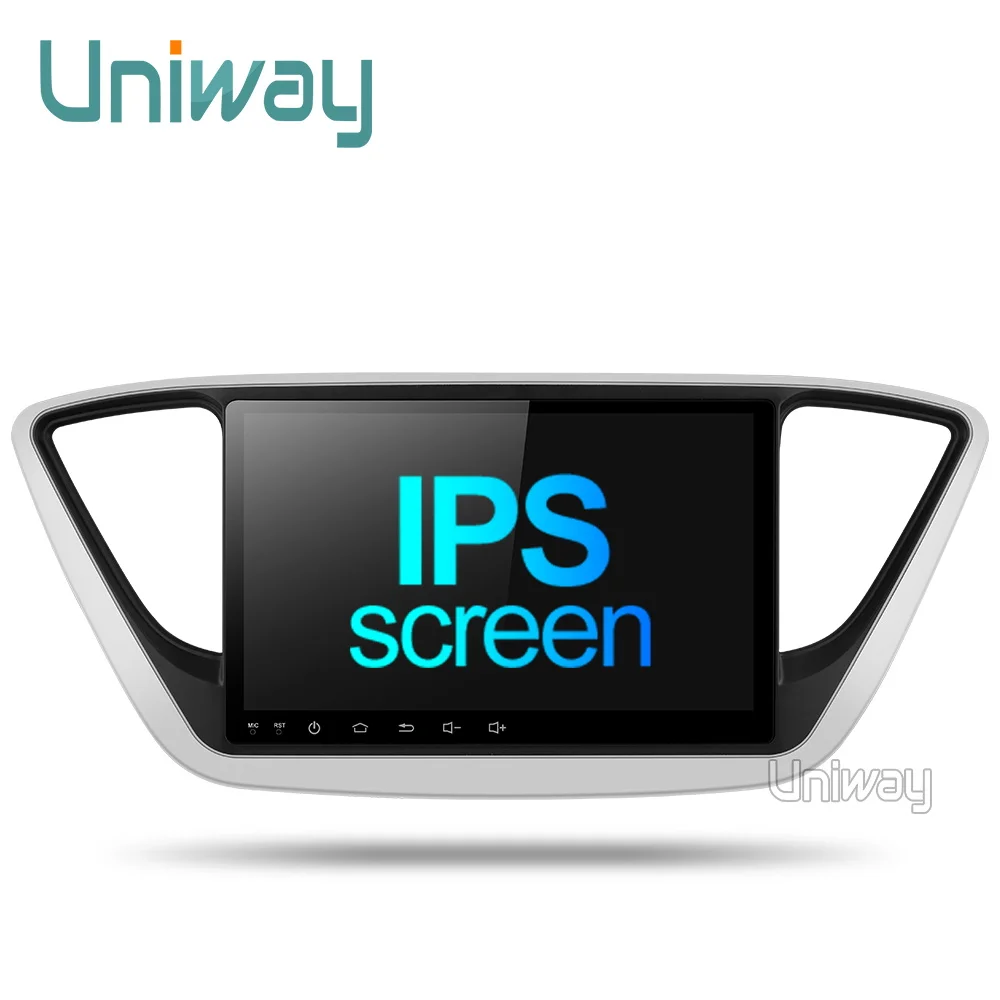 Uniway A17YN9071 android 9,0 автомобильный dvd для нового hyundai verna solaris accent автомобильный Радио мультимедийный плеер gps стерео