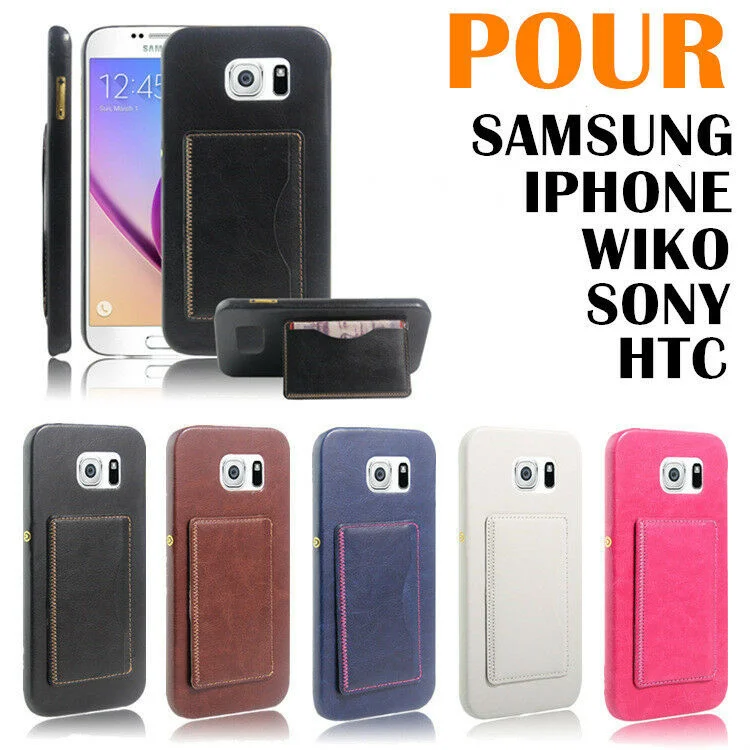 

HOUSSE COQUE ETUI PORTEFEUILLE EN CUIR PU iPhone/Samsung/Sony/HTC/Wiko +50Modèle