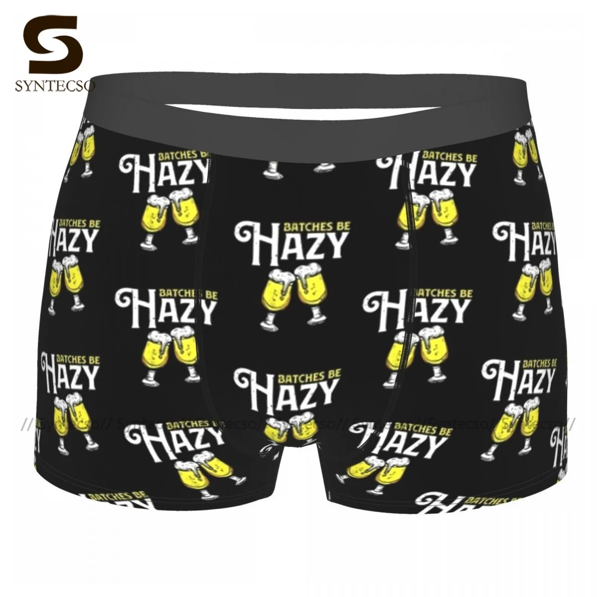 

Craft Beer Underwear Customs Polyester Sublimation Trunk Trenky Male Cute Boxer Brief