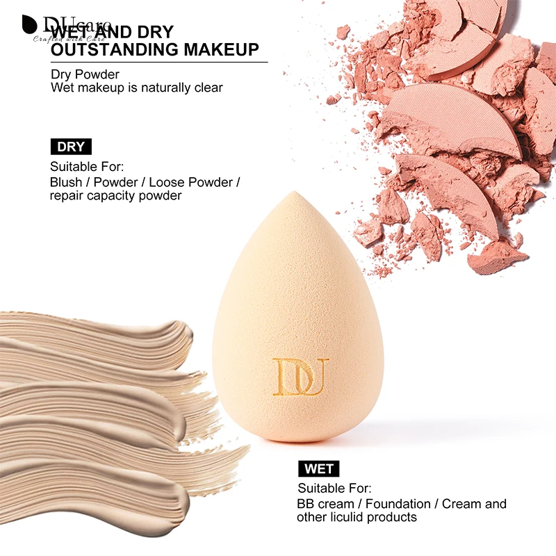 Спонж для макияжа DUcare профессиональный губка растушевки жидкой основы лица