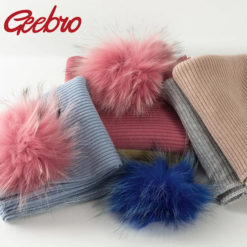 Geebro новорождённый теплый Ребристостью пеленание Одеяло с 8 зимняя шапка из меха
