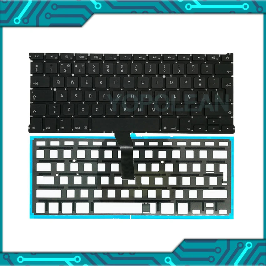 New For Macbook Air 13&quot A1369 A1466 Portugal Portuguese Keyboard With Backlight 2011-2017 Years | Компьютеры и офис