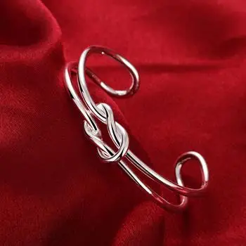 

Fashion Personality Open Silver Plated Bracelet LKNSPCB247