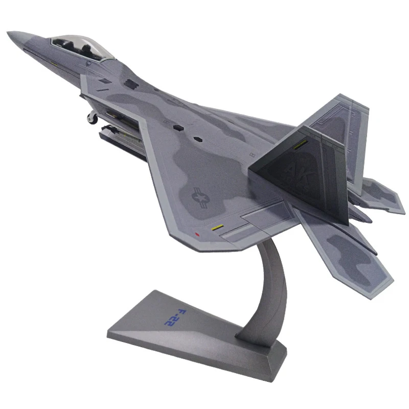 1/72 масштаб сплава Истребитель F 22 ВВС США самолета F22 Raptor модели игрушки Для детей