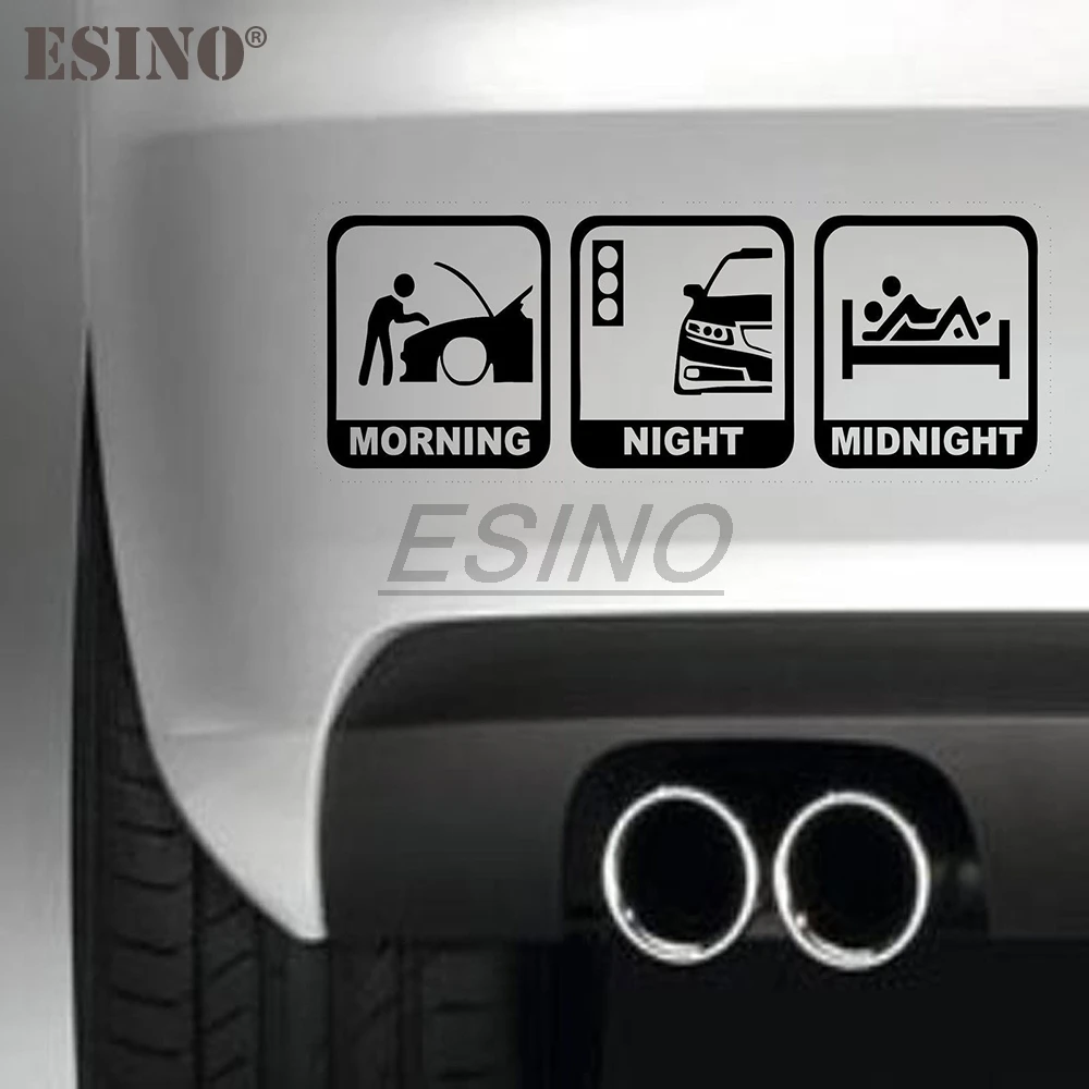 Автомобильный Стайлинг утро ночь JDM креативная Автомобильная наклейка