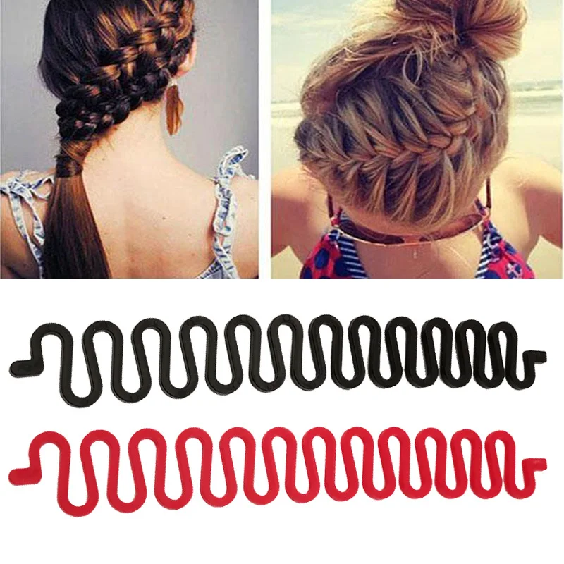 

3pcs/set Black Easy To Use Light Weight Hair Braiding Tool Hair Twist Braider with Hook Hair Edge Twist Curler Styling Tool