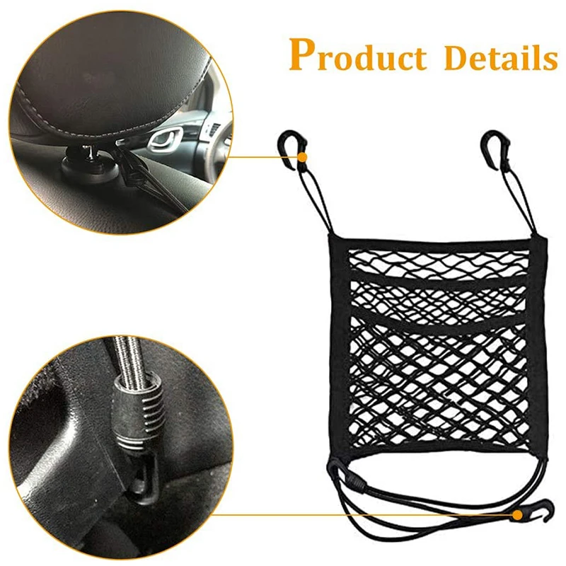 Сетчатый барьер для домашних животных 2 шт. сетчатый собак заднее сиденье с