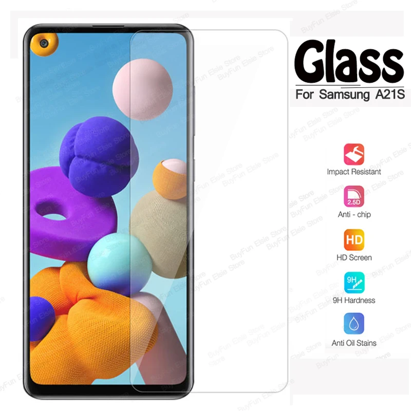 

Защитное стекло для Samsung Galaxy A21S, закаленное, 9H