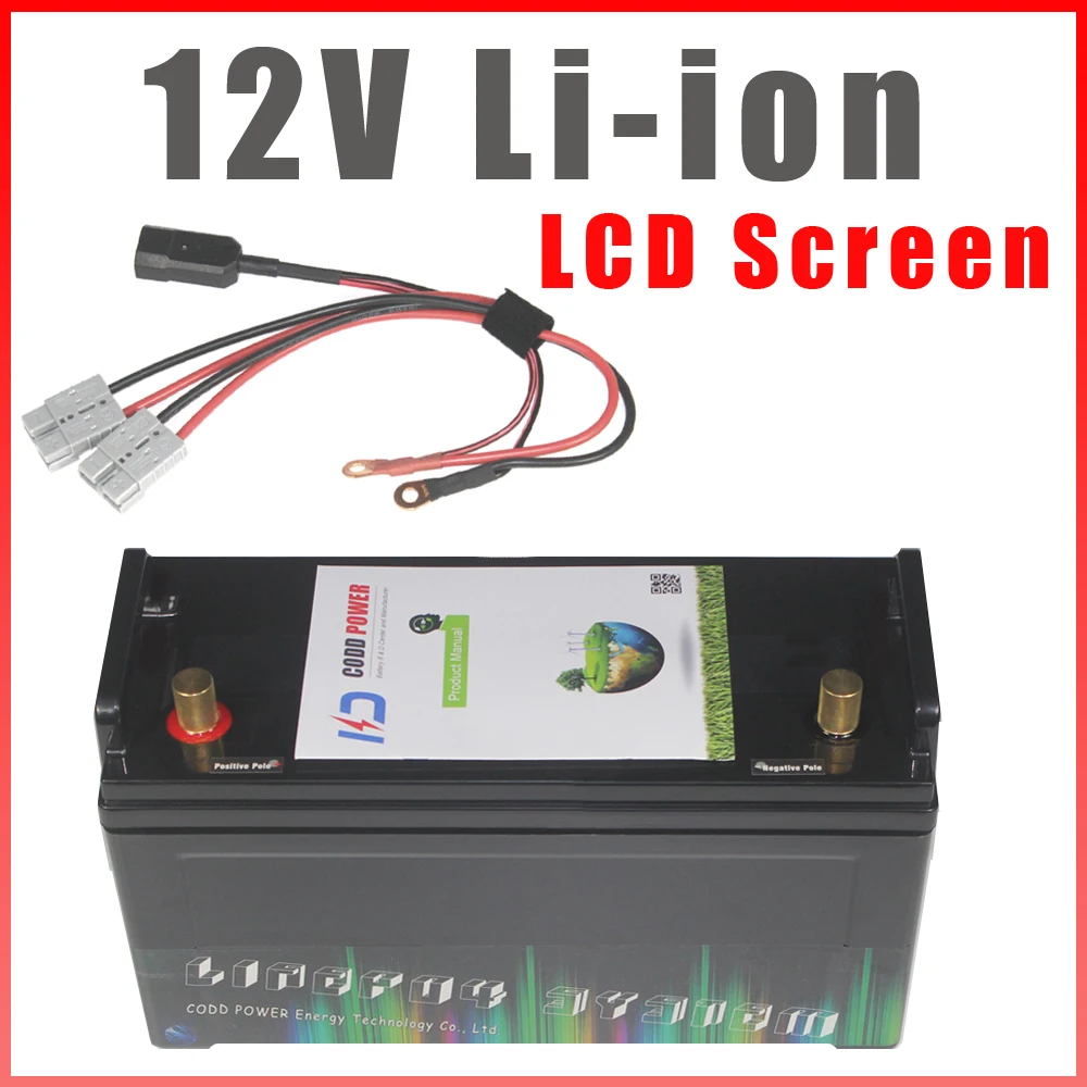 

12.6V IP68 Waterproof 12V 250AH Lithium ion Battery for Solar Energy storage system Electric Boat Yatch with Led display