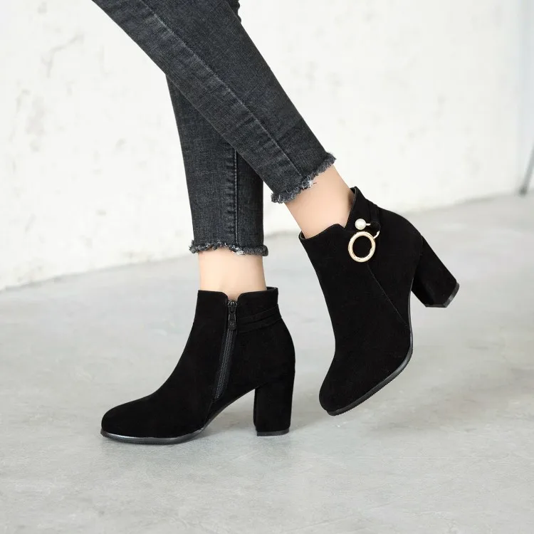 Большие размеры 9 10 11 19 ботинки женская обувь ботильоны для женщин дамские зимняя