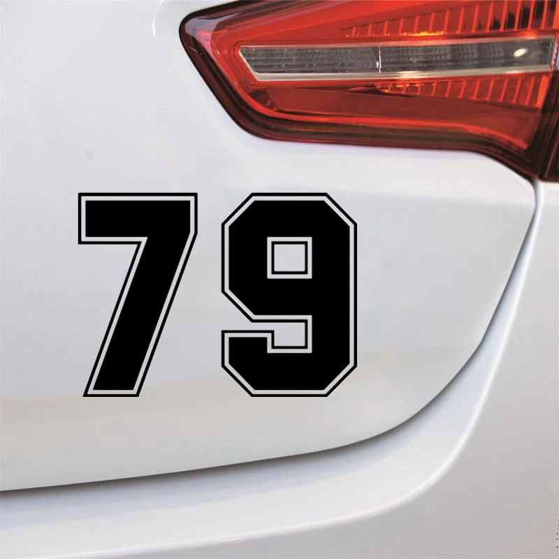 

15cmx10cm Funny stylish letters 79 Vinyl Car stickers Decals Motorcycle Accessories Car-Window Decorative Goods PVC