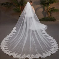 new arrival white ivory wedding veil long 2021 velos de novia boda voile mariage cheap bridal veil long wedding hair accessories