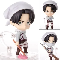 anime 10cm game attack on titan eren jaeger 375 levi rivaille ackerman 390 417 cleaning ver pvc action figure collection toys