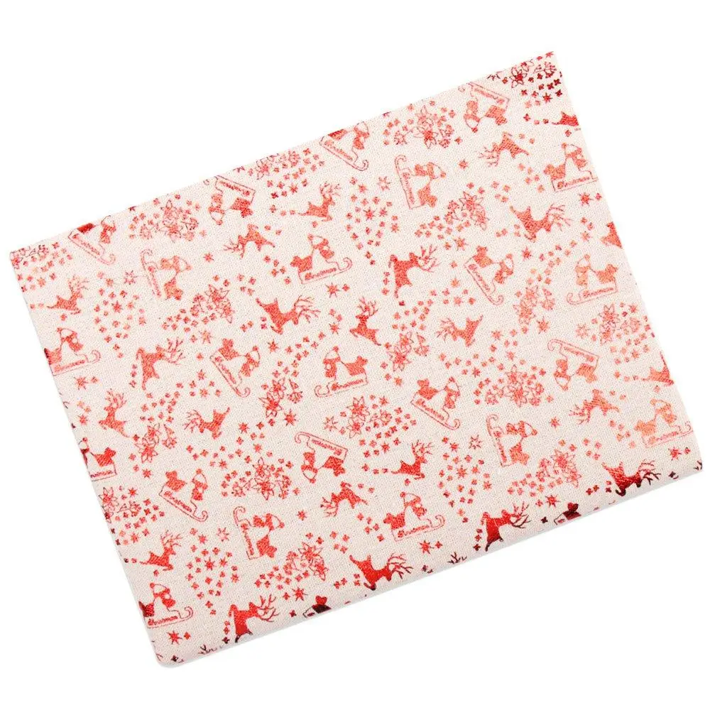 Винтажная Джутовая Ткань IBOWS 45*150 см льняной Рождественский Санта-Клаус для