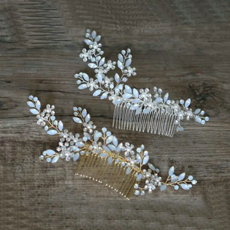 

Gorgeous Opal Crystal Hair Accessories Hair Vine Bridal Hair Comb Wedding Headpiece
