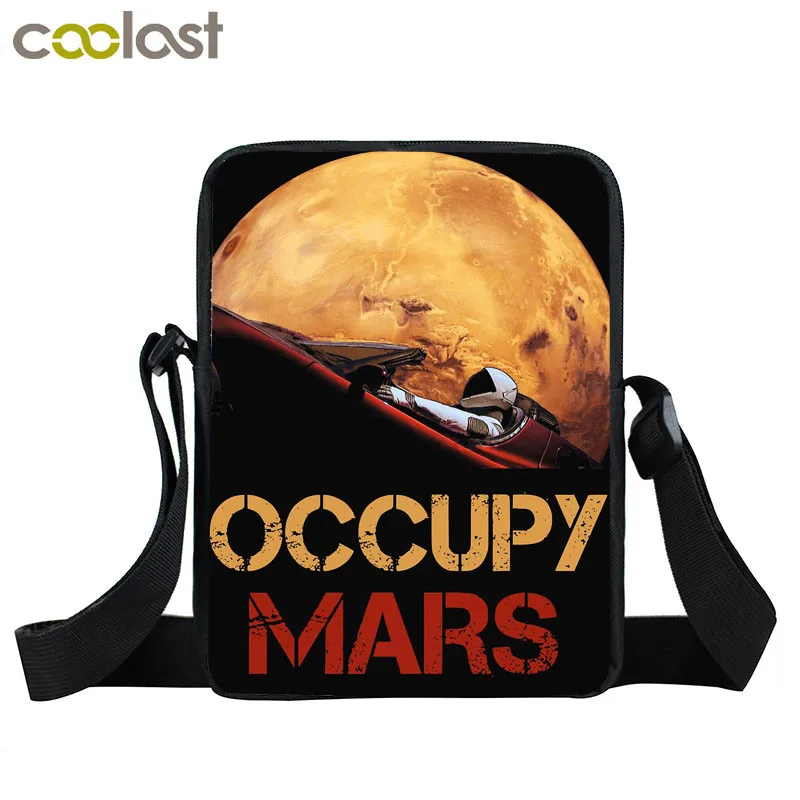 Маленькая сумка мессенджер занимать Марс дамская сумочка на плечо для